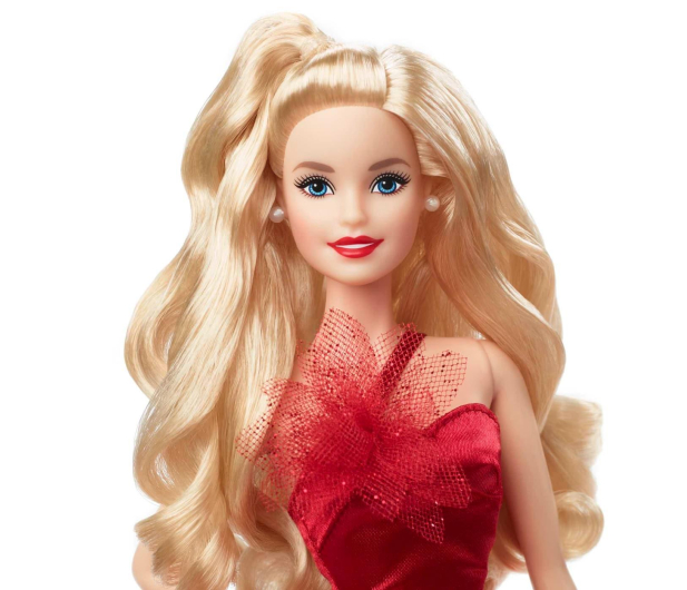 Barbie Signature Lalka świąteczna 2022 Blond włosy - 1051939 - zdjęcie 4